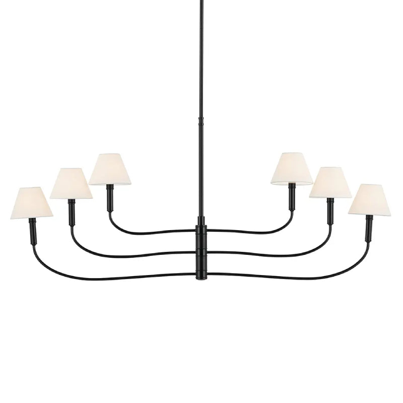Kichler 52768 Eadie 6-lt 52" Chandelier - Black