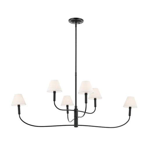 Kichler 52768 Eadie 6-lt 52" Chandelier - Black