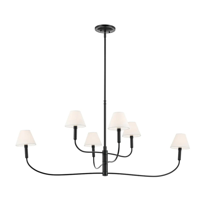Kichler 52768 Eadie 6-lt 52" Chandelier - Black