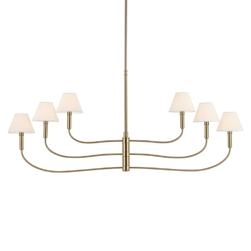 Kichler 52768 Eadie 6-lt 52" Chandelier - Champagne Bronze
