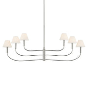 Kichler 52768 Eadie 6-lt 52" Chandelier - Polished Nickel