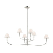 Kichler 52768 Eadie 6-lt 52" Chandelier - Polished Nickel
