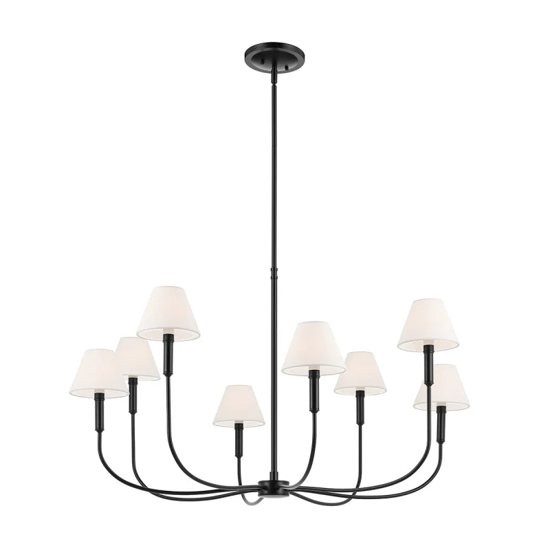 Kichler 52769 Eadie 8-lt 41" Chandelier - Black