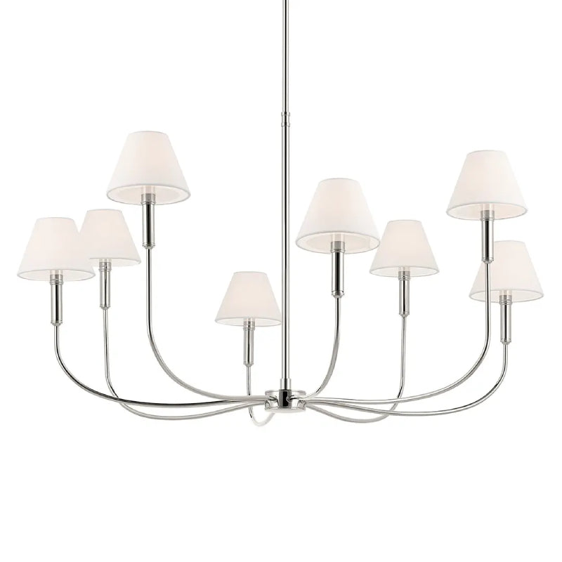 Kichler 52769 Eadie 8-lt 41" Chandelier - Polished Nickel