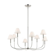 Kichler 52769 Eadie 8-lt 41" Chandelier - Polished Nickel