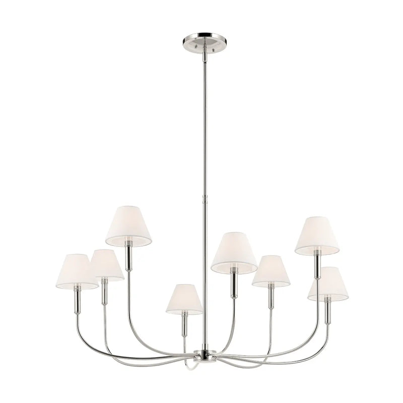 Kichler 52769 Eadie 8-lt 41" Chandelier - Polished Nickel