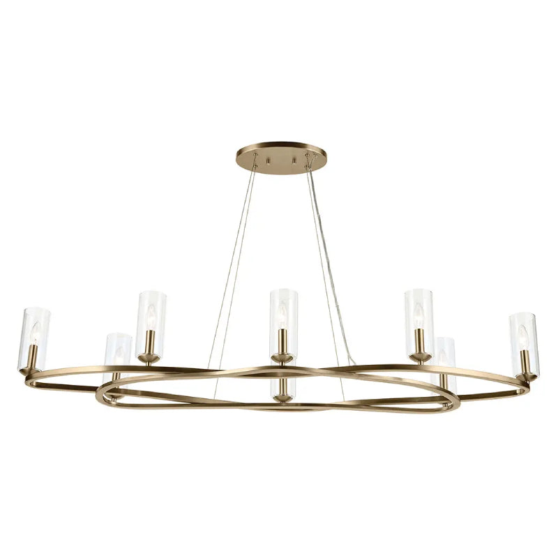 Kichler 52772 Harpin 8-lt 53" Chandelier - Champagne Bronze