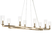 Kichler 52772 Harpin 8-lt 53" Chandelier - Champagne Bronze