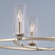 Kichler 52772 Harpin 8-lt 53" Chandelier - Polished Nickel