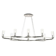 Kichler 52772 Harpin 8-lt 53" Chandelier - Polished Nickel