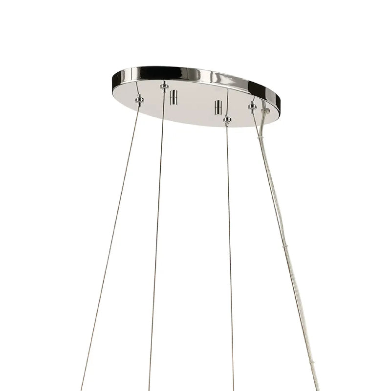 Kichler 52772 Harpin 8-lt 53" Chandelier -Polished Nickel