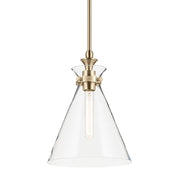 Kichler 52774 Laria 1-lt 11" Pendant - Champagne Bronze Clear Glass