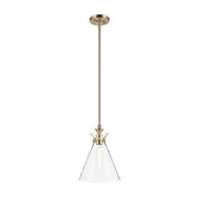 Kichler 52774 Laria 1-lt 11" Pendant - Champagne Bronze Clear Glass