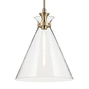 Kichler 52775 Laria 1-lt 16" Pendant - Champagne Bronze Clear Glass