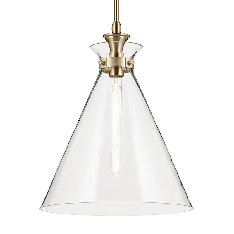 Kichler 52775 Laria 1-lt 16" Pendant - Champagne Bronze Clear Glass