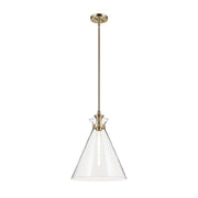 Kichler 52775 Laria 1-lt 16" Pendant - Champagne Bronze Clear Glass