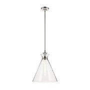Kichler 52775 Laria 1-lt 16" Pendant - Polished Nickel Clear Glass