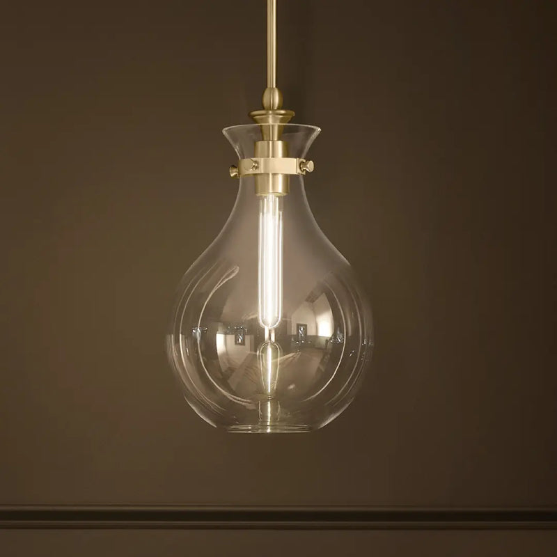 Kichler 52776 Laria 1-lt 10" Pendant - Champagne Bronze Clear Glass