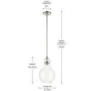 Kichler 52776 Laria 1-lt 10" Pendant