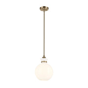Kichler 52778 Laria 1-lt 10" Pendant - Champagne Bronze White Glass