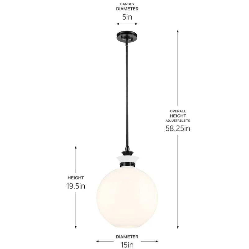 Kichler 52779 Laria 1-lt 15" Pendant