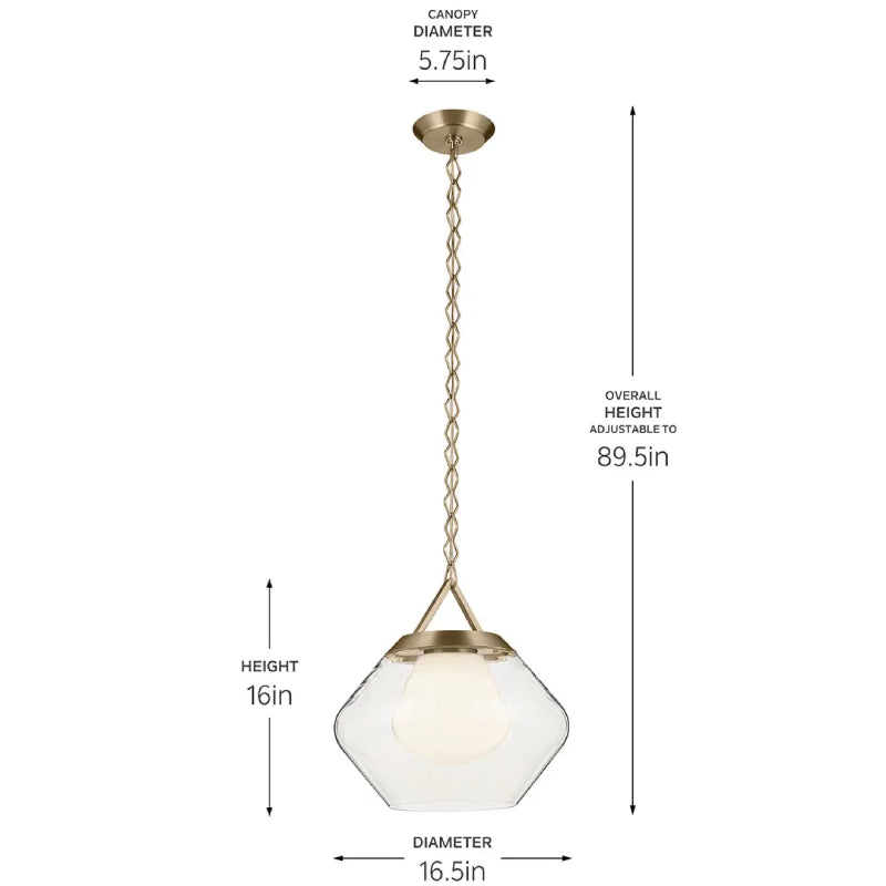 Kichler 52783 Nella 1-lt 17" Pendant