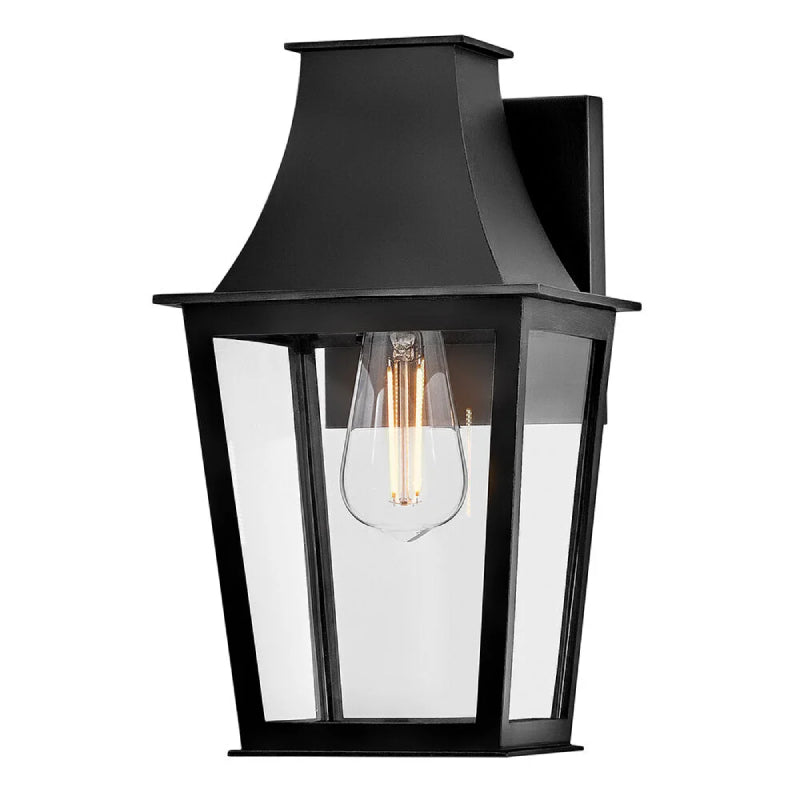 Hinkley 28890 Georgetown 1-lt 13" Tall LED Outdoor Wall Lantern - Black