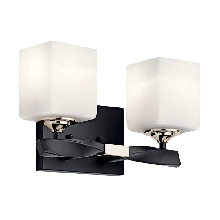 Kichler 55001 Marette 2-lt 14" Vanity Light-Black