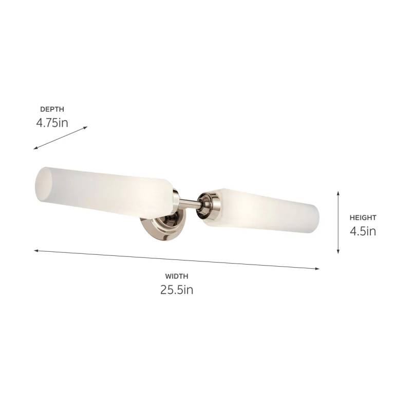 Kichler 55075 Truby 2-lt 25" Vanity Light