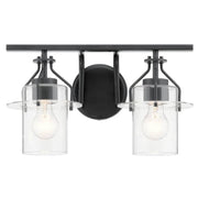 Kichler 55078 Everett 2-lt 16" Wide Vanity Light-Black