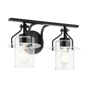 Kichler 55078 Everett 2-lt 16" Wide Vanity Light-Black