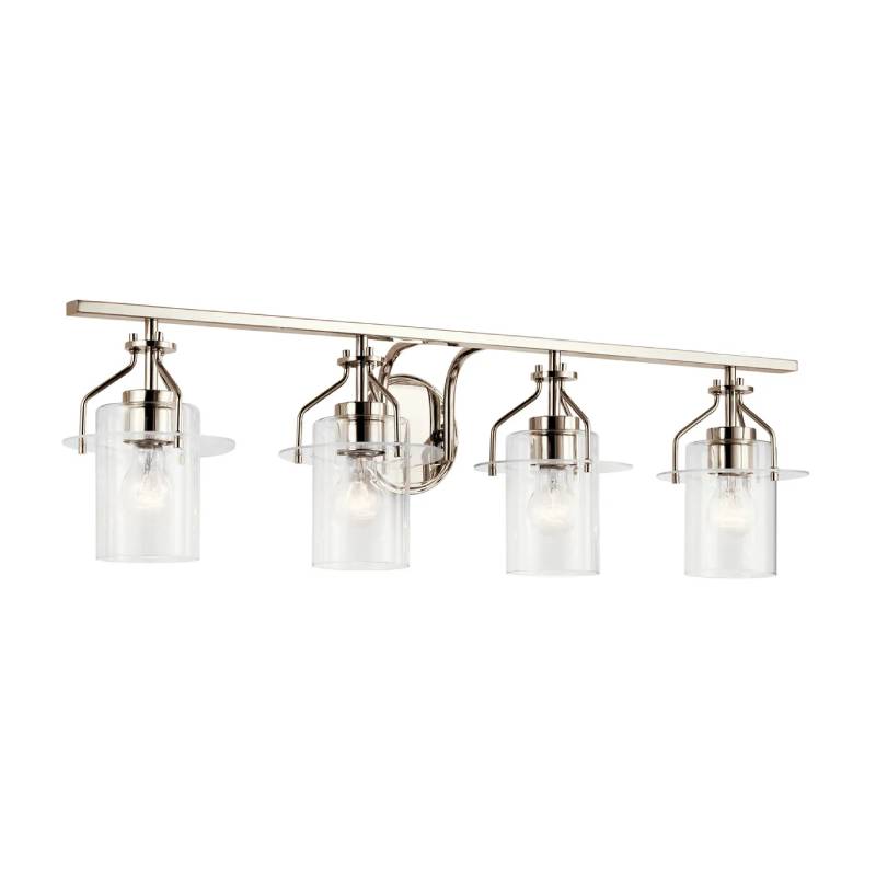 Kichler 55080 Everett 4-lt 34" Vanity Light-Polished Nickel
