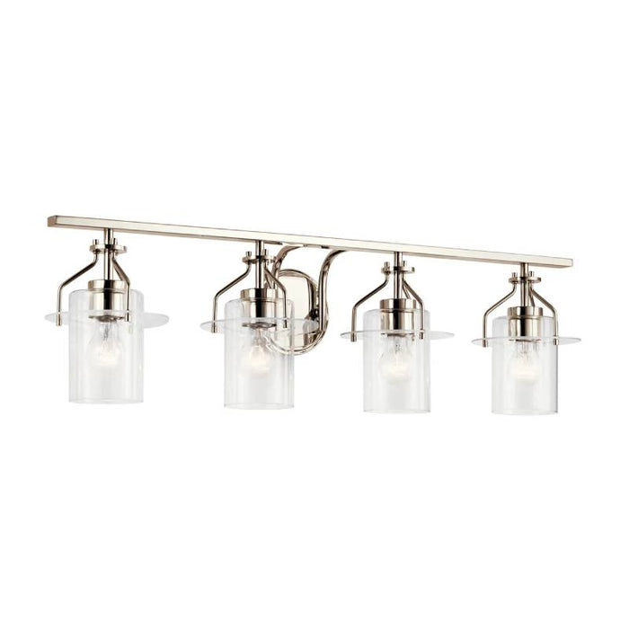 Kichler 55080 Everett 4-lt 34" Vanity Light-Polished Nickel