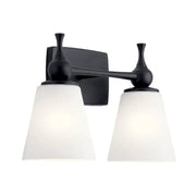 Kichler 55091 Cosabella 2-lt 15" Vanity Light-Black