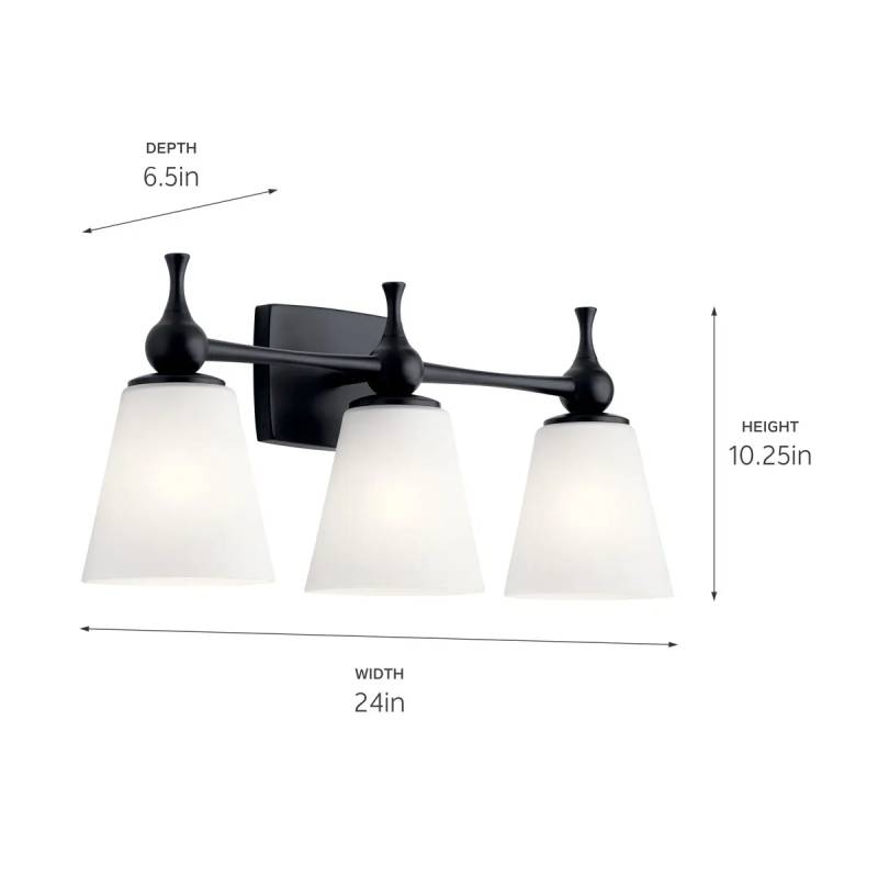 Kichler 55092 Cosabella 3-lt 24" Vanity Light