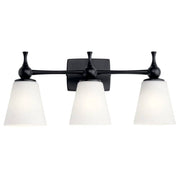 Kichler 55092 Cosabella 3-lt 24" Vanity Light-Black