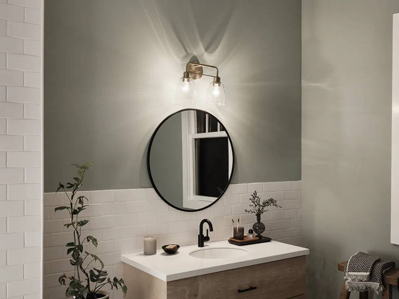 Kichler 55101 Meller 2-lt 15" Vanity Light