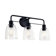 Kichler 55102 Meller 3-lt 24" Vanity Light-Black