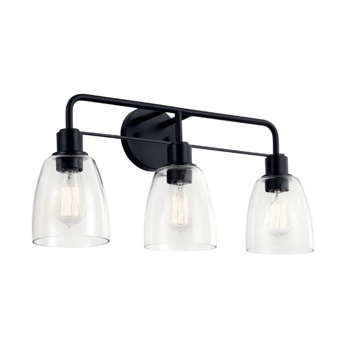 Kichler 55102 Meller 3-lt 24" Vanity Light-Black