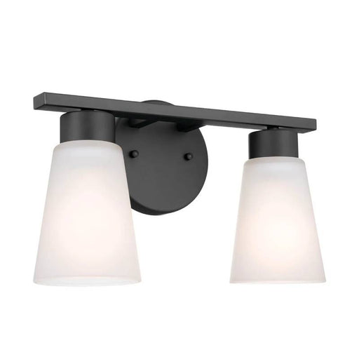Kichler 55120 Stamos 2-lt 13" Vanity Light-Black