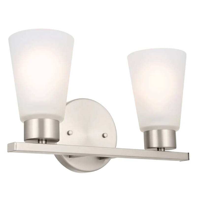 Kichler 55120 Stamos 2-lt 13" Vanity Light-Brushed Nickel