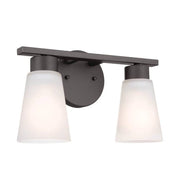 Kichler 55120 Stamos 2-lt 13" Vanity Light-Olde Bronze