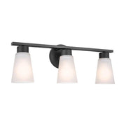 Kichler 55121 Stamos 3-lt 22" Vanity Light-Black