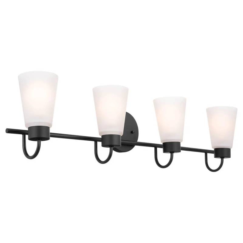 Kichler 55127 Erma 4-lt 33" Vanity Light-Black