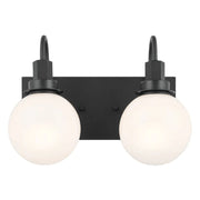 Kichler 55150 Hex 2-lt 14" Vanity Light-Black