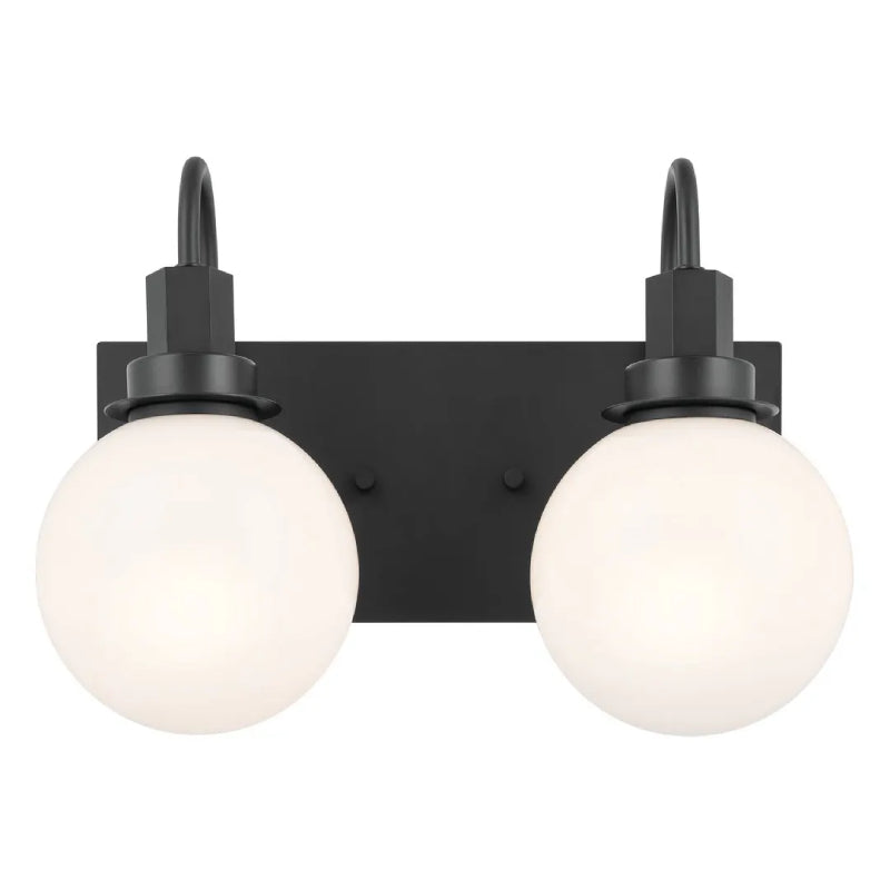 Kichler 55150 Hex 2-lt 14" Vanity Light-Black