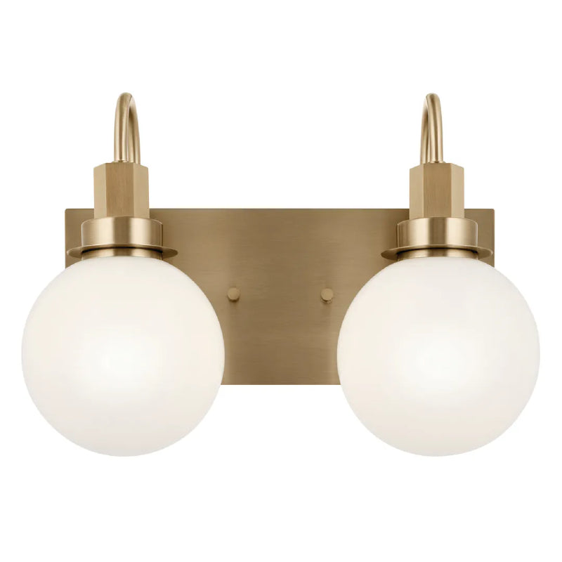 Kichler 55150 Hex 2-lt 14" Vanity Light-Champagne Bronze