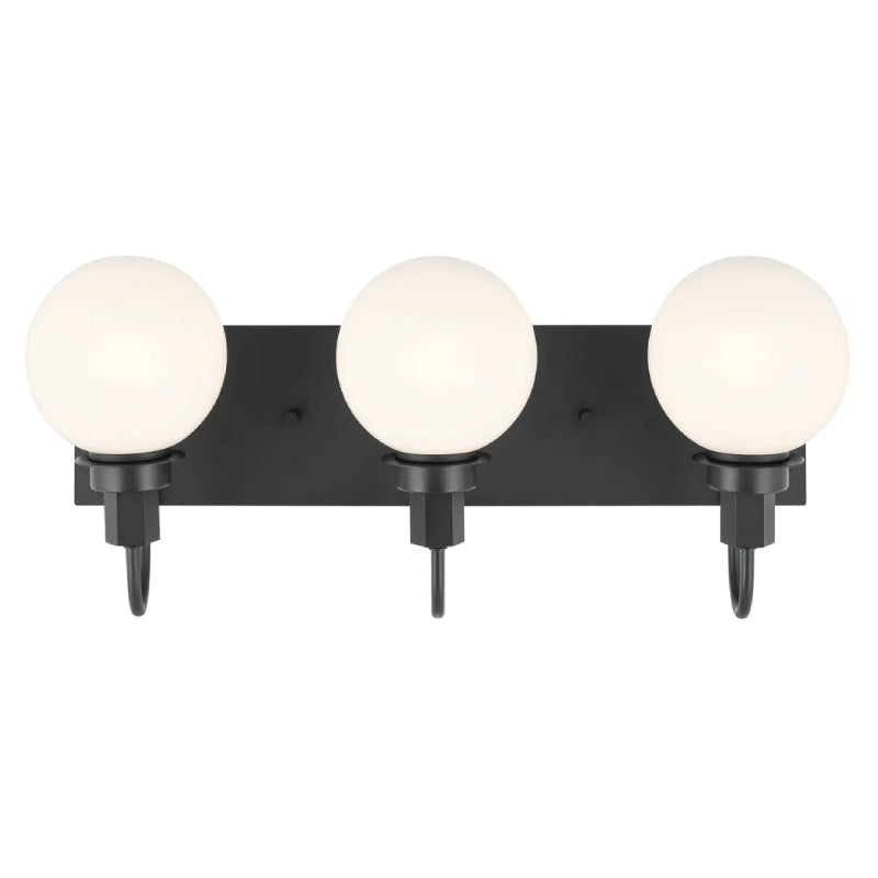 Kichler 55151 Hex 3-lt 23" Vanity Light-Black