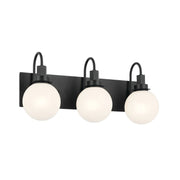 Kichler 55151 Hex 3-lt 23" Vanity Light-Black
