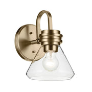 Kichler 55153 Farum 1-lt 10" Tall Wall Sconce - Champagne Bronze Clear Glass